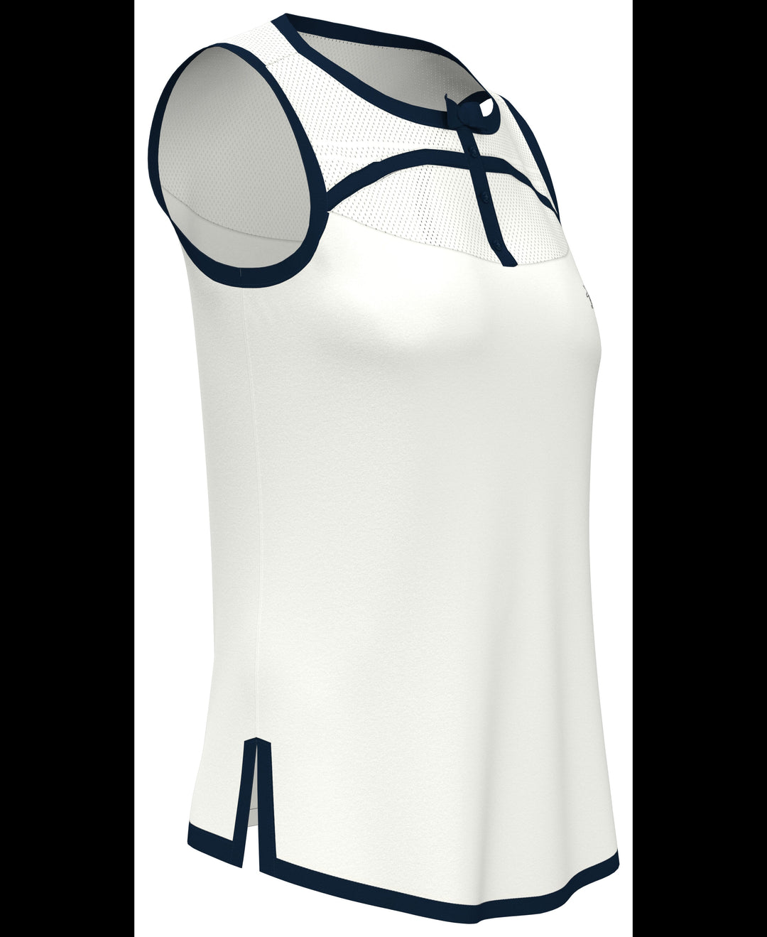 Womens Contrast Binding Bow Shirt (Bright White) 