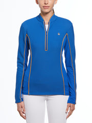 Women's Contrast Piping Quarter Zip Shirt