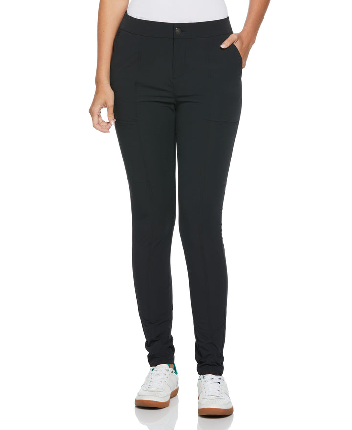 Womens Essential Dobby Back Slim Golf Trouser (Caviar) 