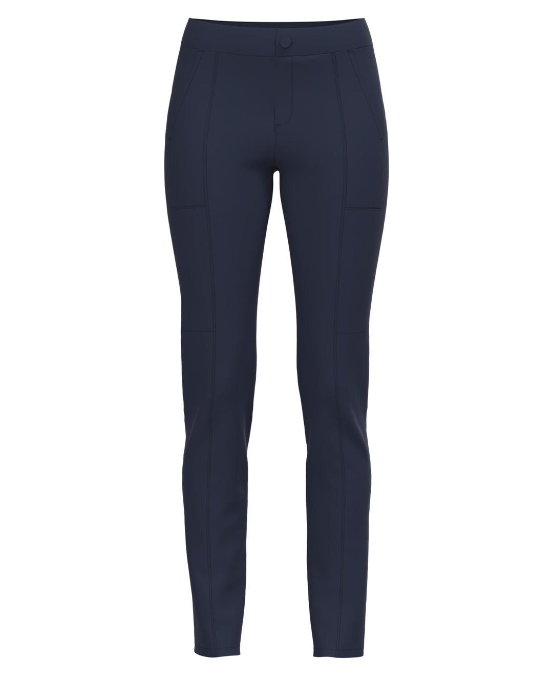 Womens Essential Dobby Back Slim Golf Trouser (Black Iris) 