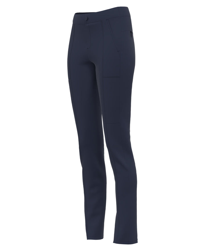 Womens Essential Dobby Back Slim Golf Trouser (Black Iris) 