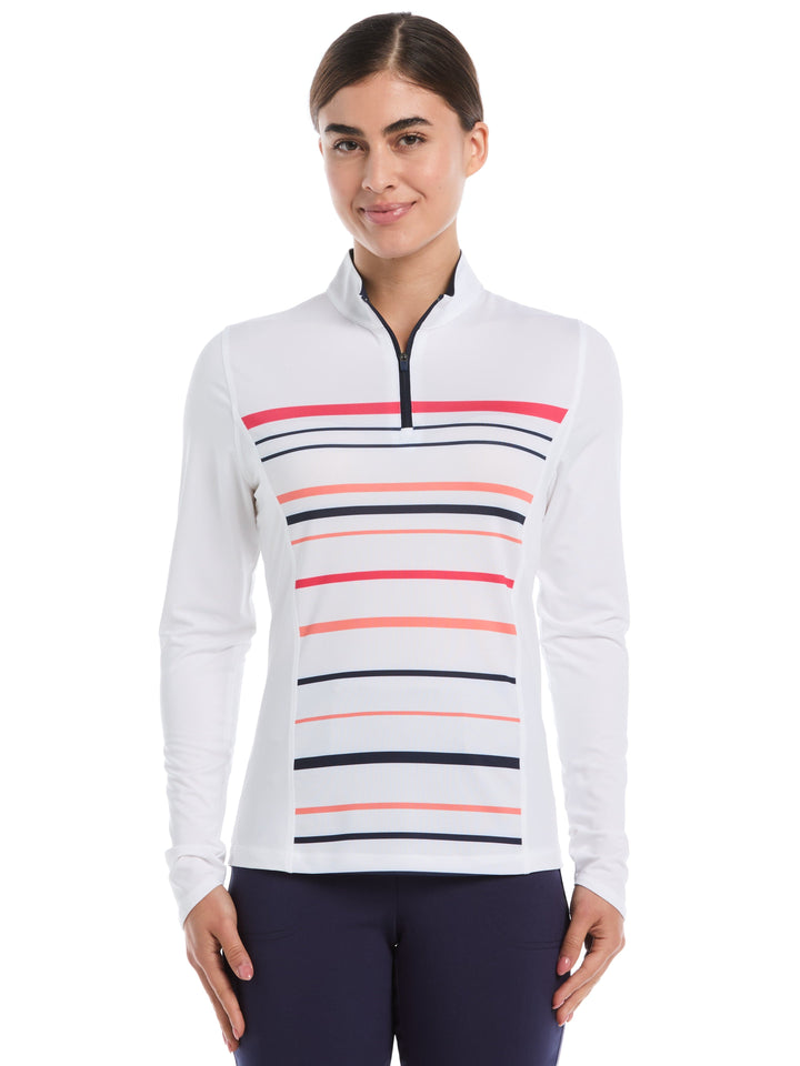 Women's Engineered Stripe Golf Shirt