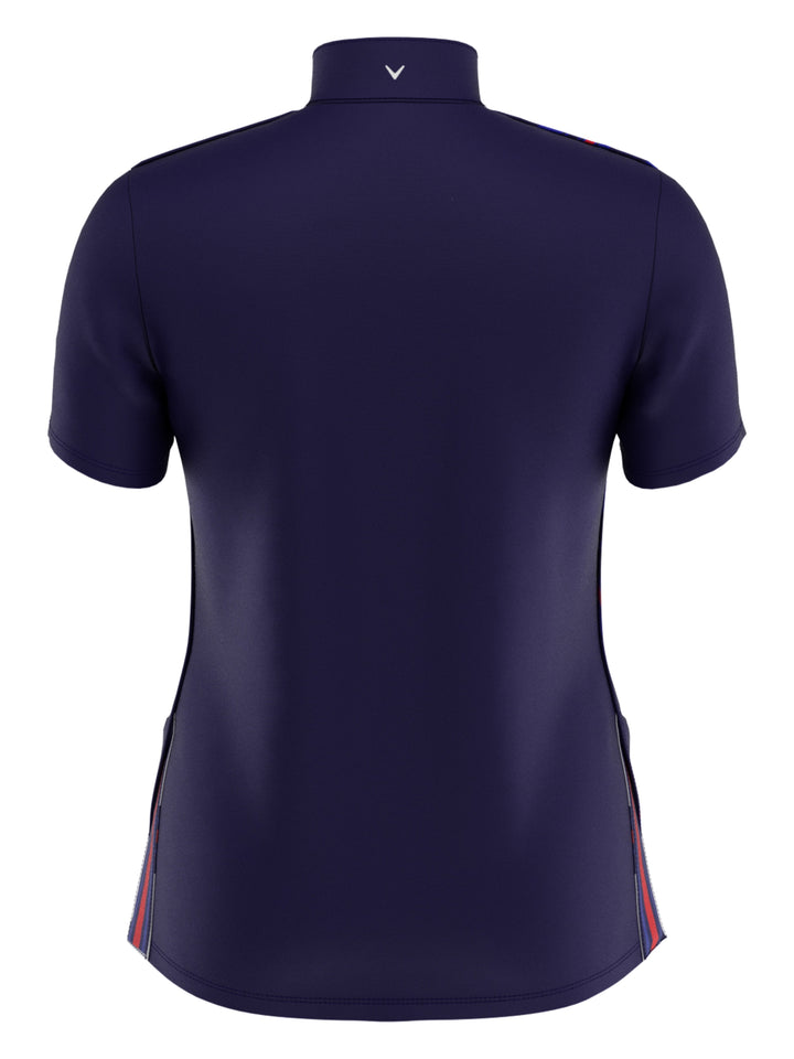 Women's Engineered Stripe Ski Line Print Polo