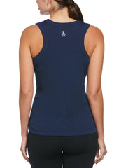 Essential Ribbed Tennis Tank Top (Black Iris) 