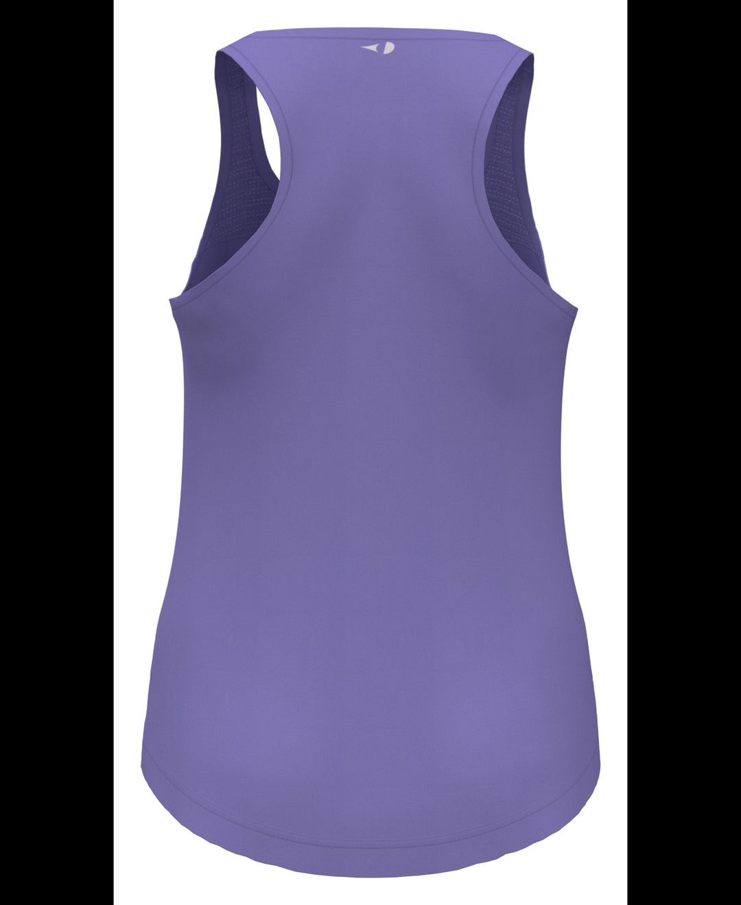 Essential Solid Tennis Tank with Mesh Front Panel (Deep Periwinkle) 