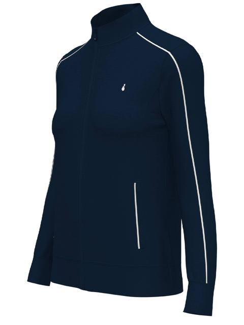 Women's Full Zip Jacket with Piping