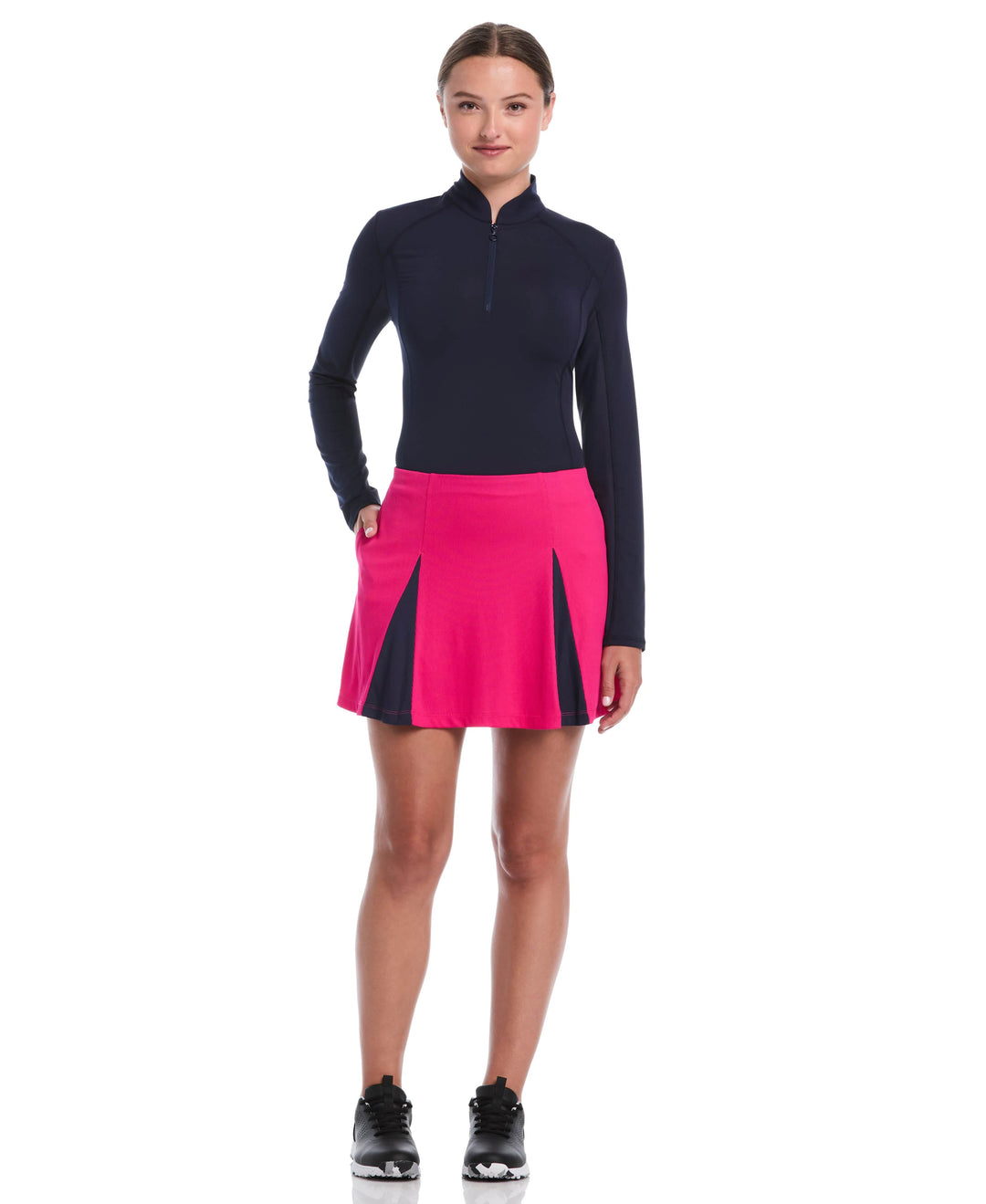 Golf Skort with Pleats (Pink Peacock) 