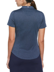 Heather Golf Polo (True Navy Htr) 