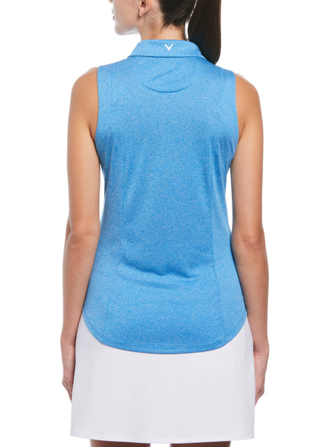 Heather Golf Polo (Blue Sea Star Htr) 