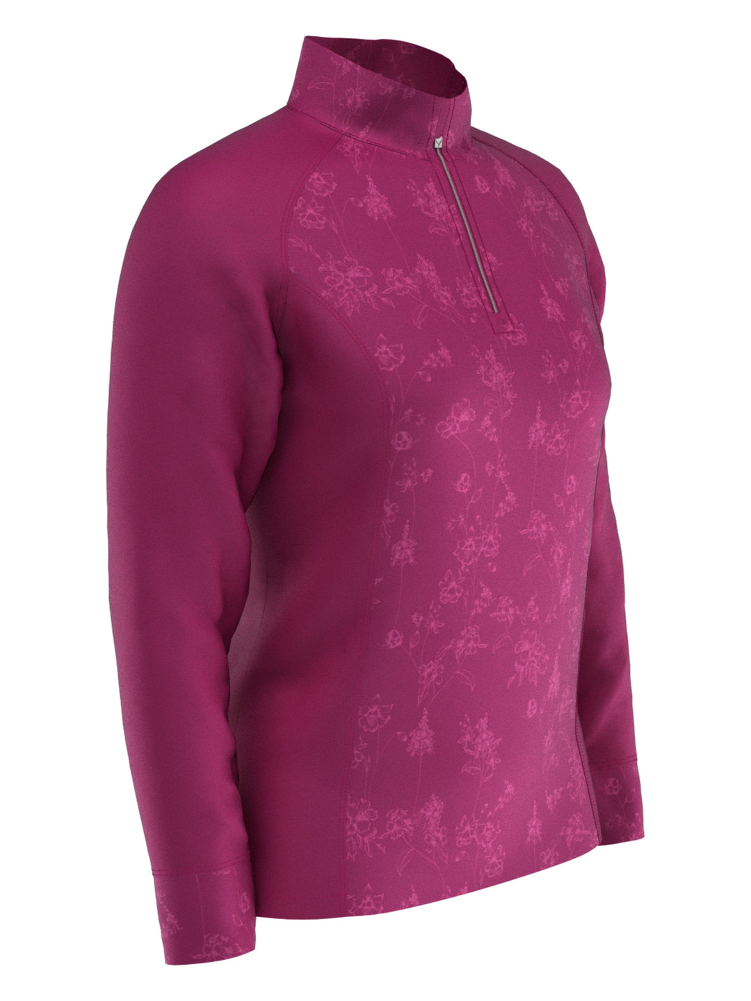 Women's Jacquard Floral Print Sun Protection Pullover