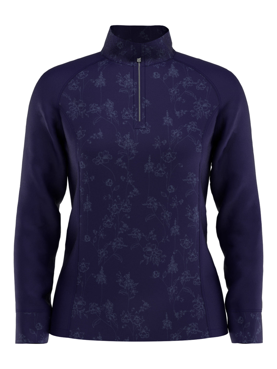 Women's Jacquard Floral Print Sun Protection Pullover