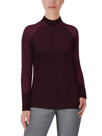 Women's Lightweight Lux Touch Full Zip with Heather Piecings