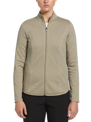 Midweight Layering Full Zip Golf Jacket (Plaza Taupe) 