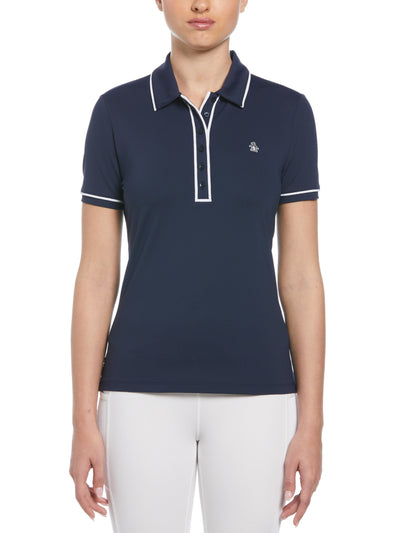 Performance Veronica Short Sleeve Golf Polo Shirt (Black Iris) 