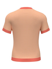 Women's Pete's Bow Tie Coloe Block Polo  (Coral Quartz) 