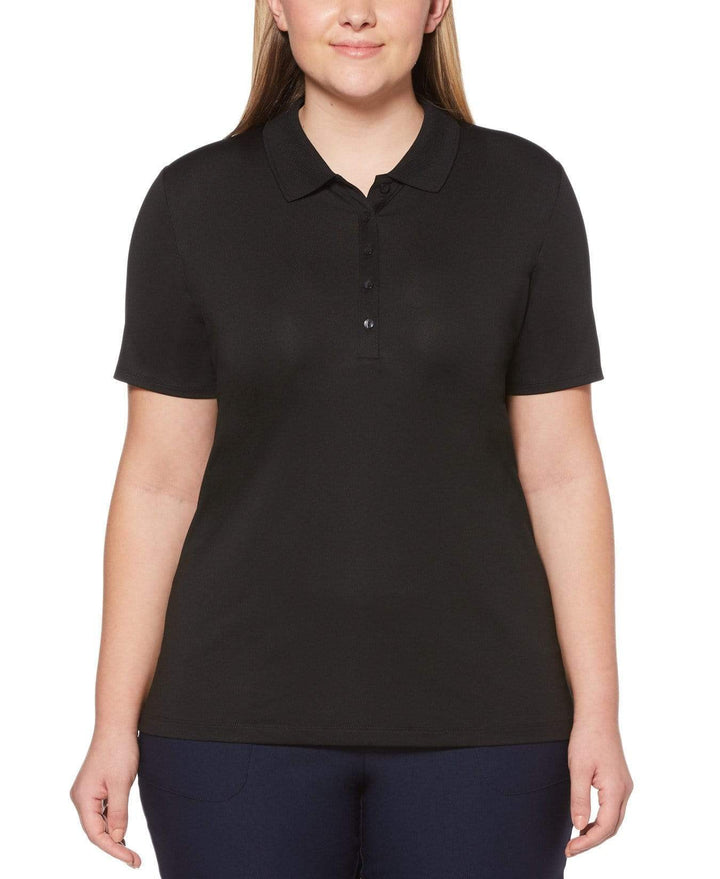 Women's Plus Micro Hex Polo