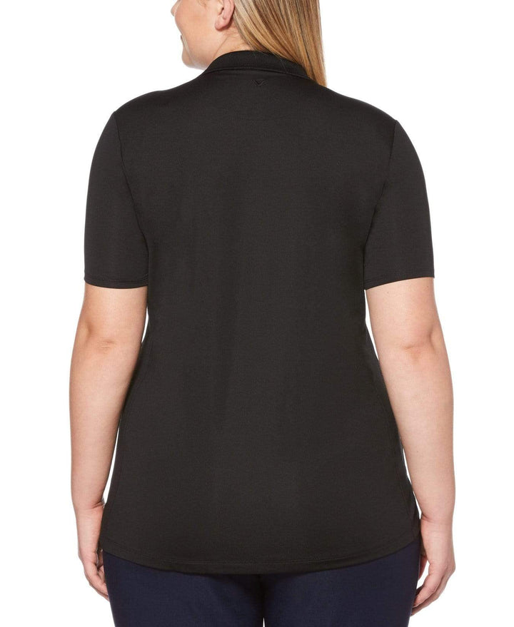 Women's Plus Micro Hex Polo