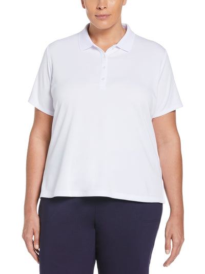 Plus Swing Tech Golf Polo (Brilliant White) 