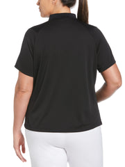 Plus Swing Tech Golf Polo (Caviar) 