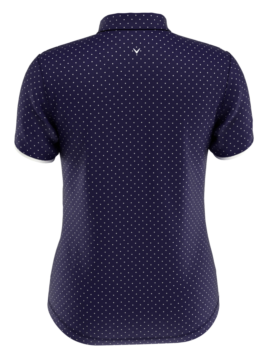 Womens Polka Dot Polo (Peacoat) 