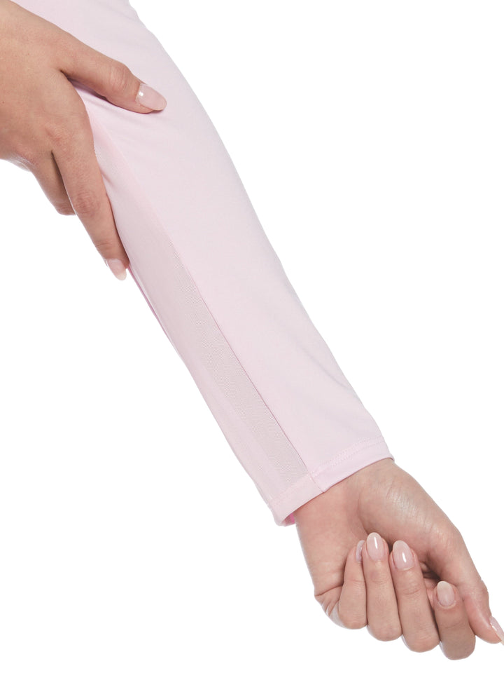 1/4 Zip Layering Long Sleeve Golf Shirt (Gelato Pink) 