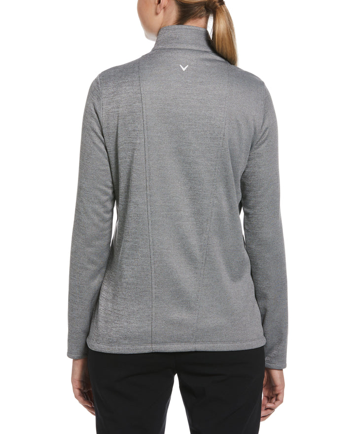Womens 1/4 Zip Pullover (Medium Grey Htr) 