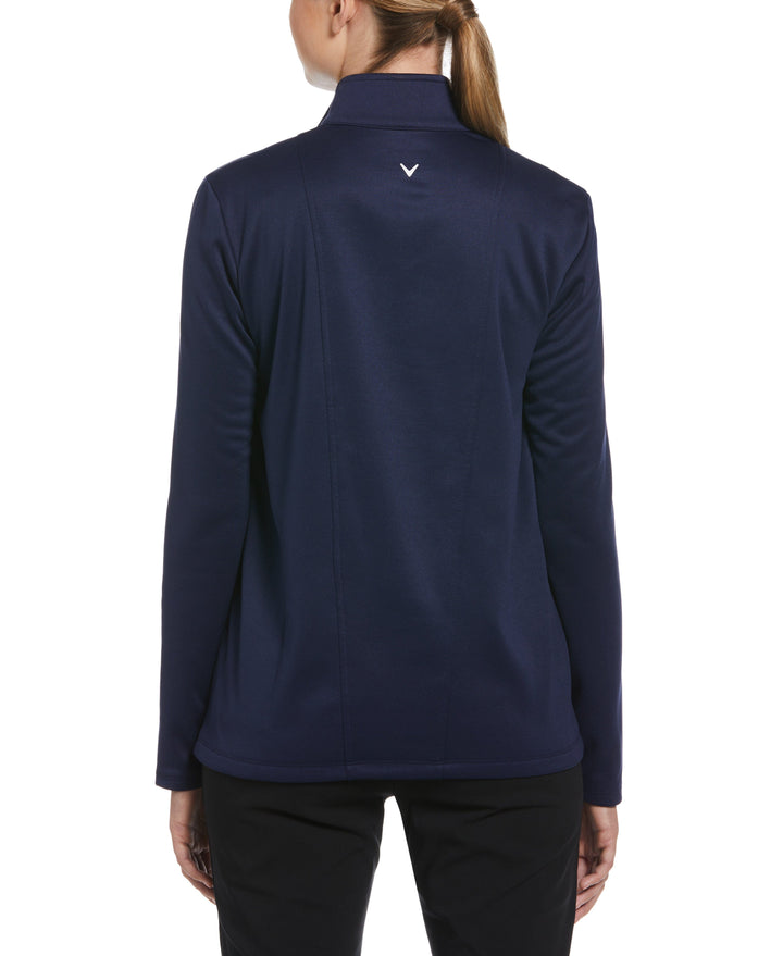 Womens 1/4 Zip Pullover (Peacoat) 