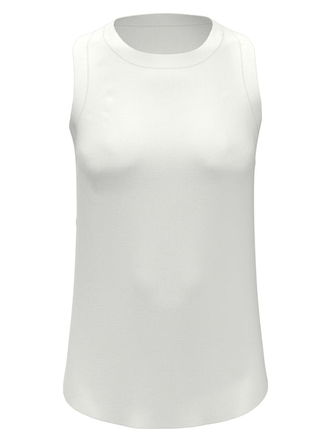 Ribbed Tennis Tank Top (Bright White) 