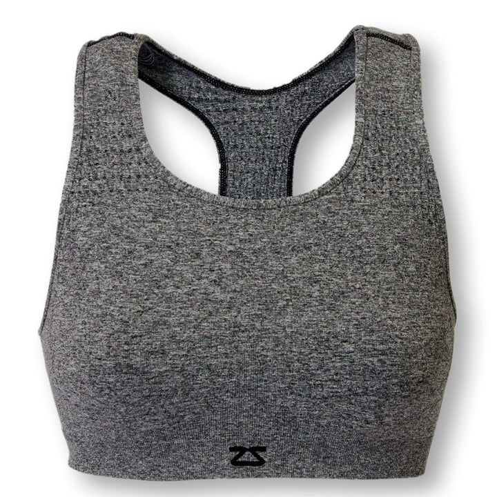 Women's Seamless Sports bra (Grey Heather)