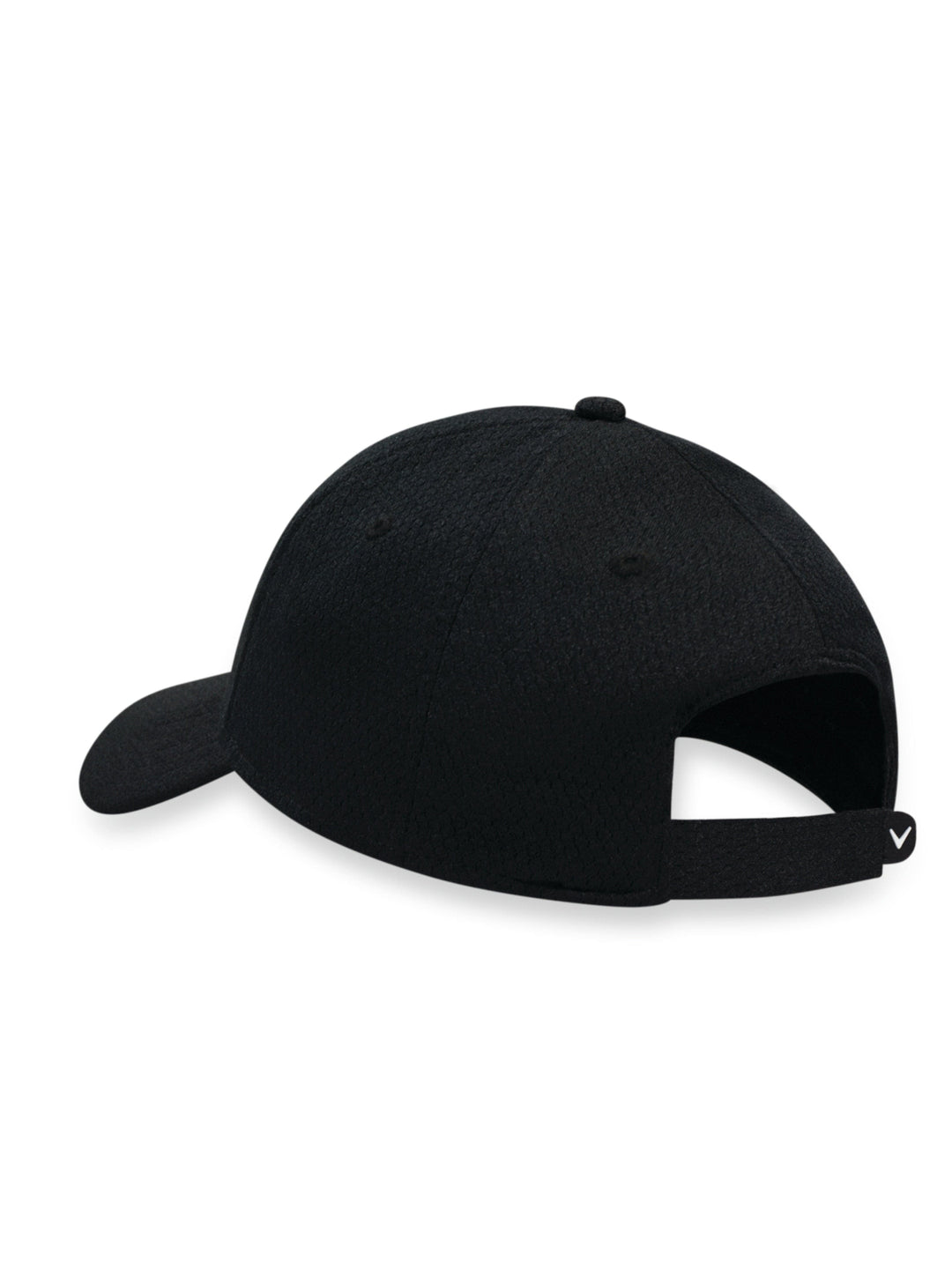Side Crested Structured Golf Hat (White) 