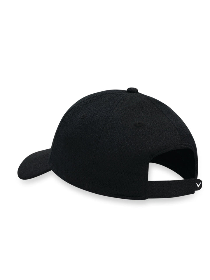 Side Crested Structured Golf Hat (White) 