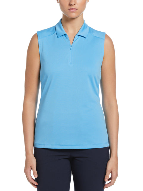 Sleeveless Airflux Polo (Bonnie Blue) 