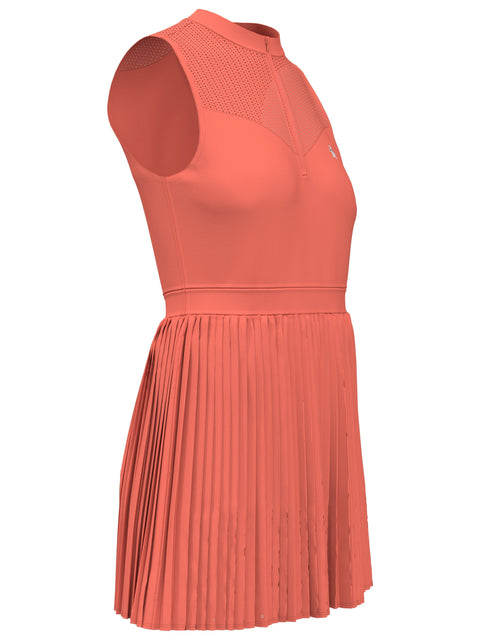 Women's Sleeveless Colour Block Golf Dress (Coral Quartz) 