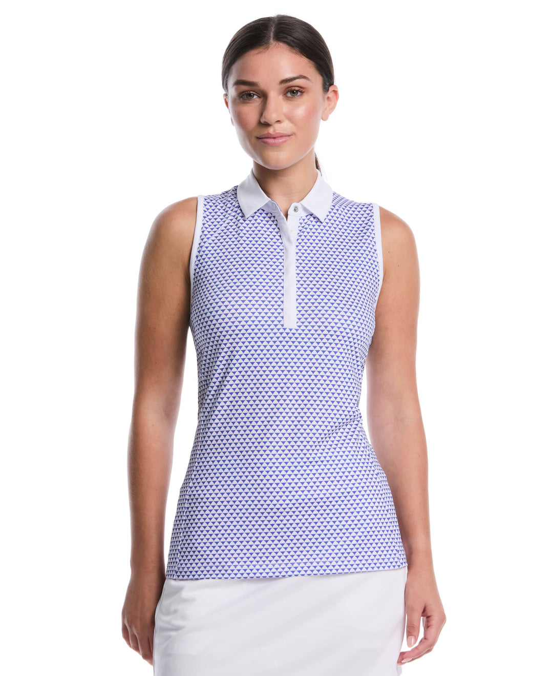 Solid Button Placket Golf Polo (Dazzling Blue) 