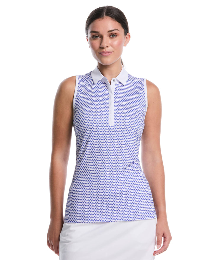 Solid Button Placket Golf Polo (Dazzling Blue) 