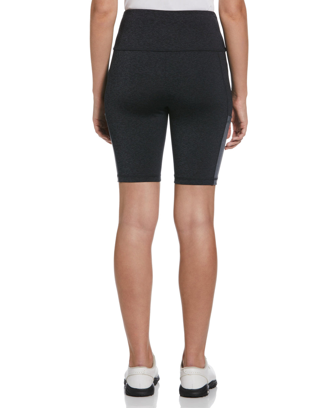 Space Dye 9" Biker Golf Short with Pockets (Caviar Heather) 