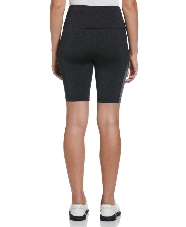 Space Dye 9" Biker Golf Short with Pockets (Caviar Heather) 