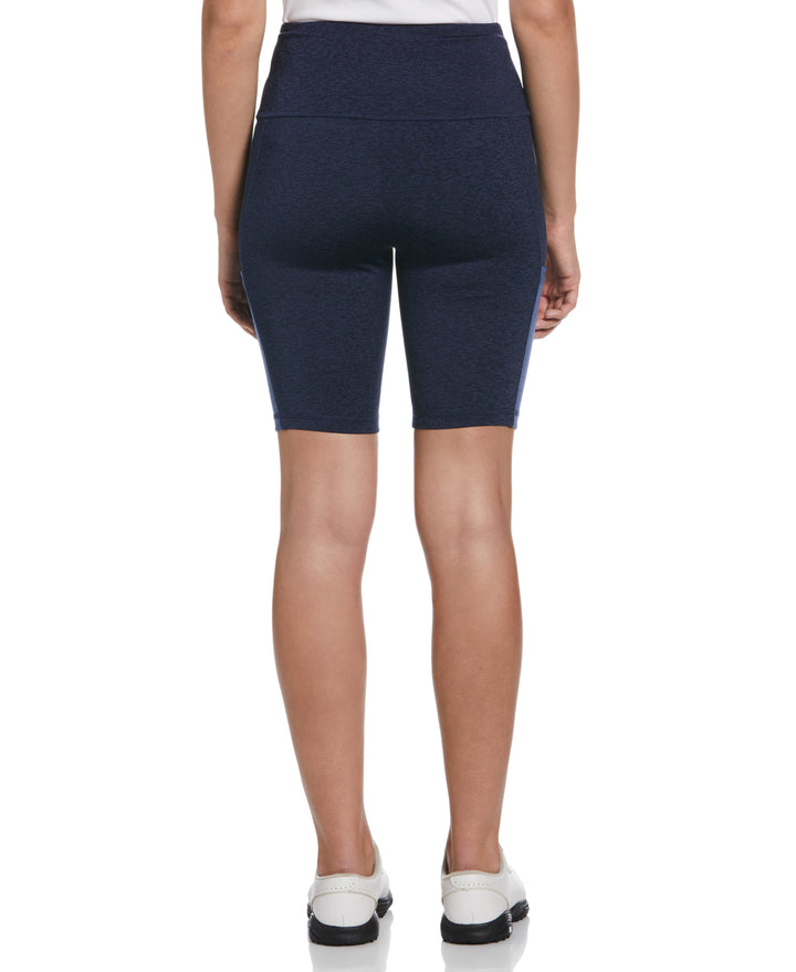 Space Dye 9" Biker Golf Short with Pockets (Peacoat Fjord Htr) 