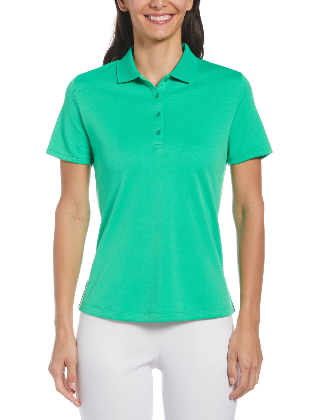 Swing Tech™ Solid Polo Top (Bright Green) 