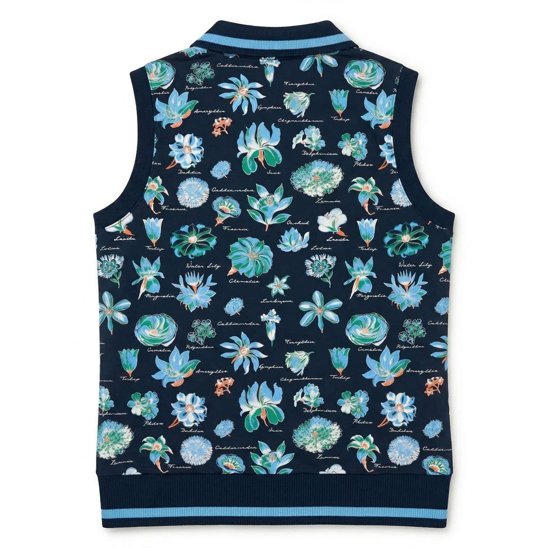 Women's Textbook Floral Sleeveless Polo