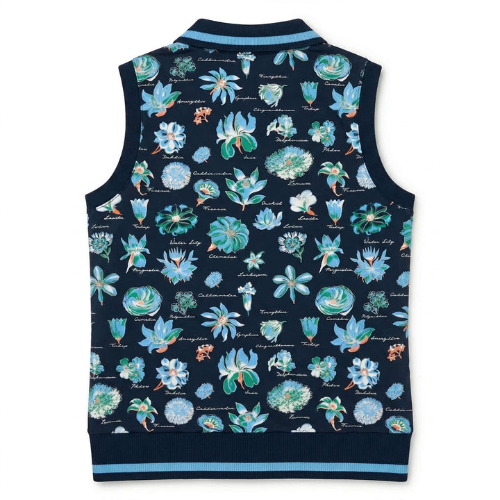 Women's Textbook Floral Sleeveless Polo