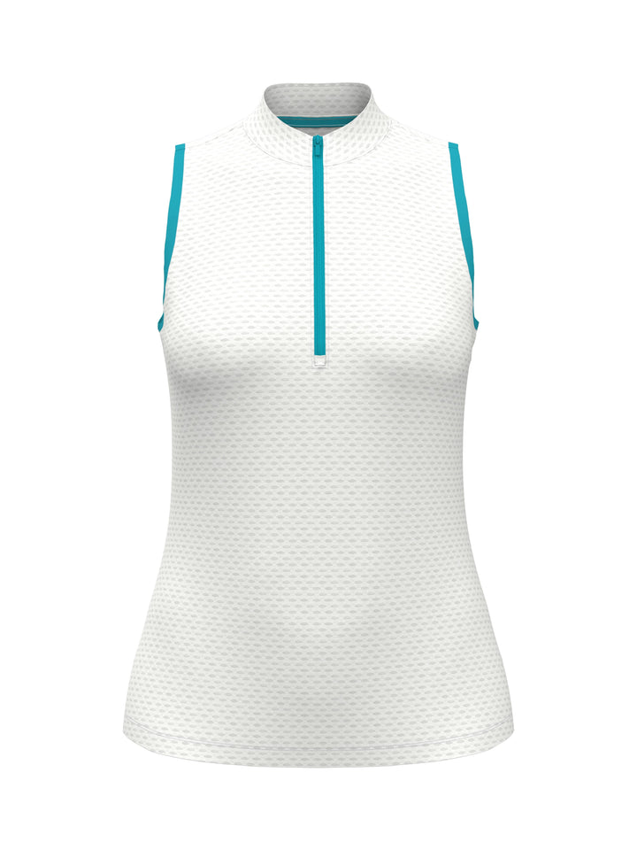 Women's Textured Color Block Golf Shirt