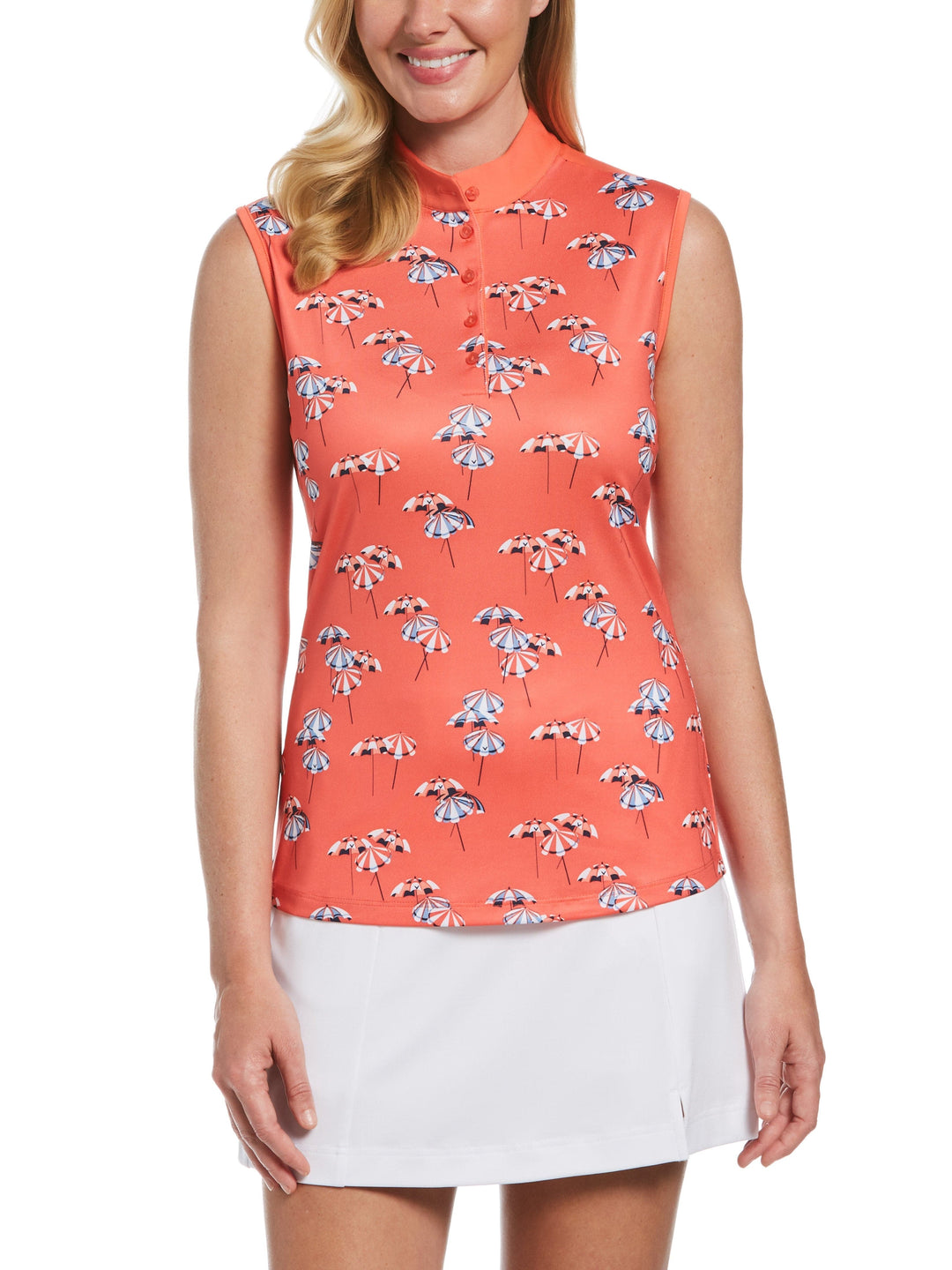 Women's Umbrella Print Polo