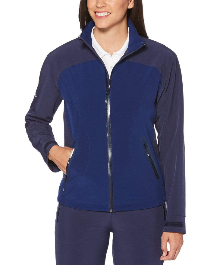 Women's Waterproof Tonal Panel Jacket