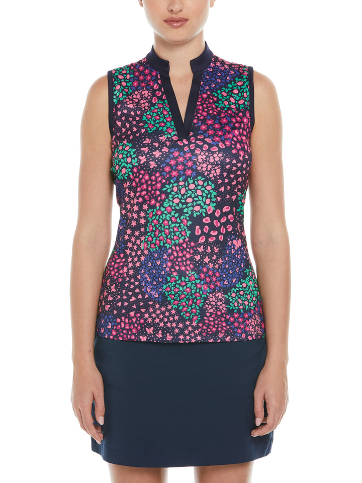 Whimsical Print Golf Polo (Peacoat) 