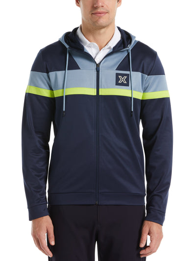 X Series Full Zip Blocked Hoodie (Navy Blazer) 