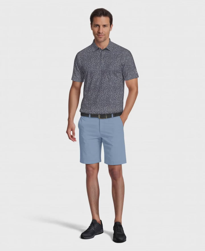Men's All-Over Golf Confetti Print Golf Polo