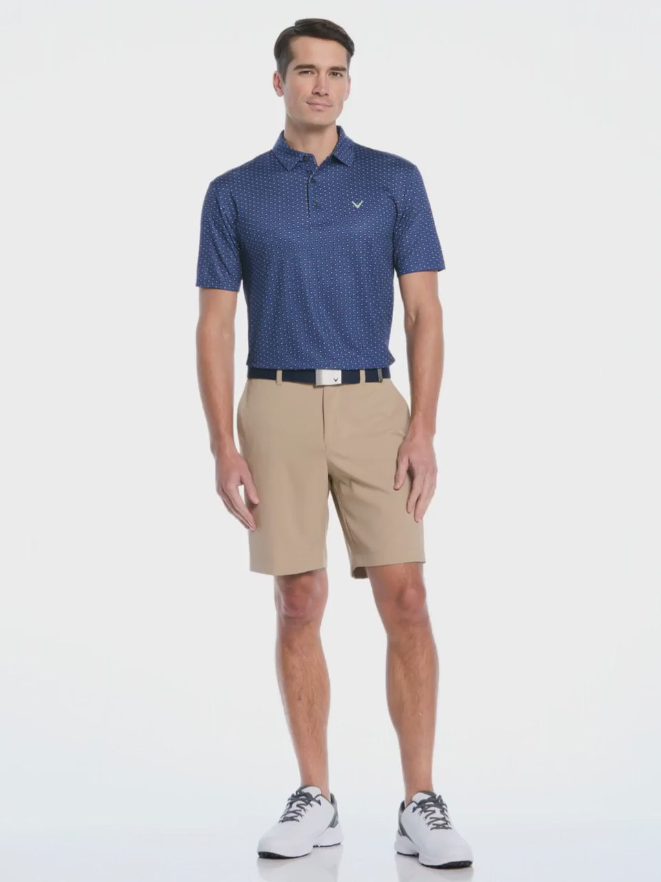 Men's Regimental V-Day Print Polo