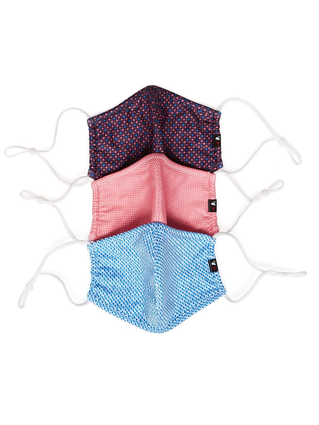 Assorted Print 3 Pack Rounded Face Mask