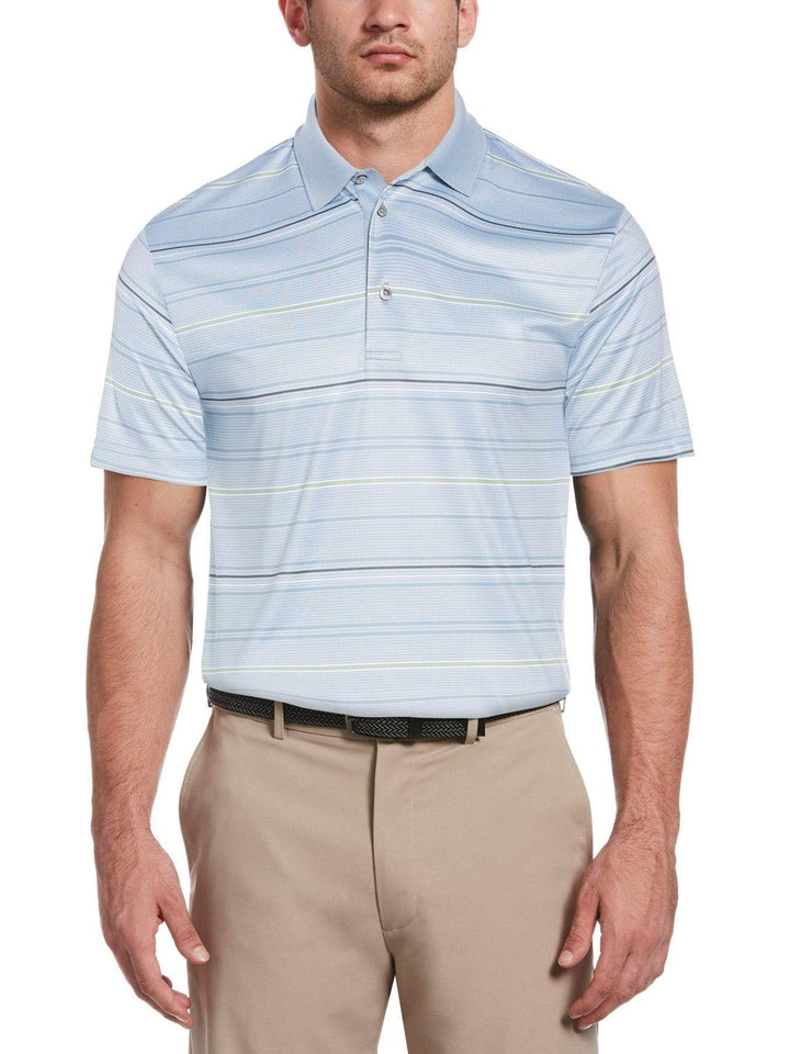 Big & Tall Allover Herringbone Stripe Polo